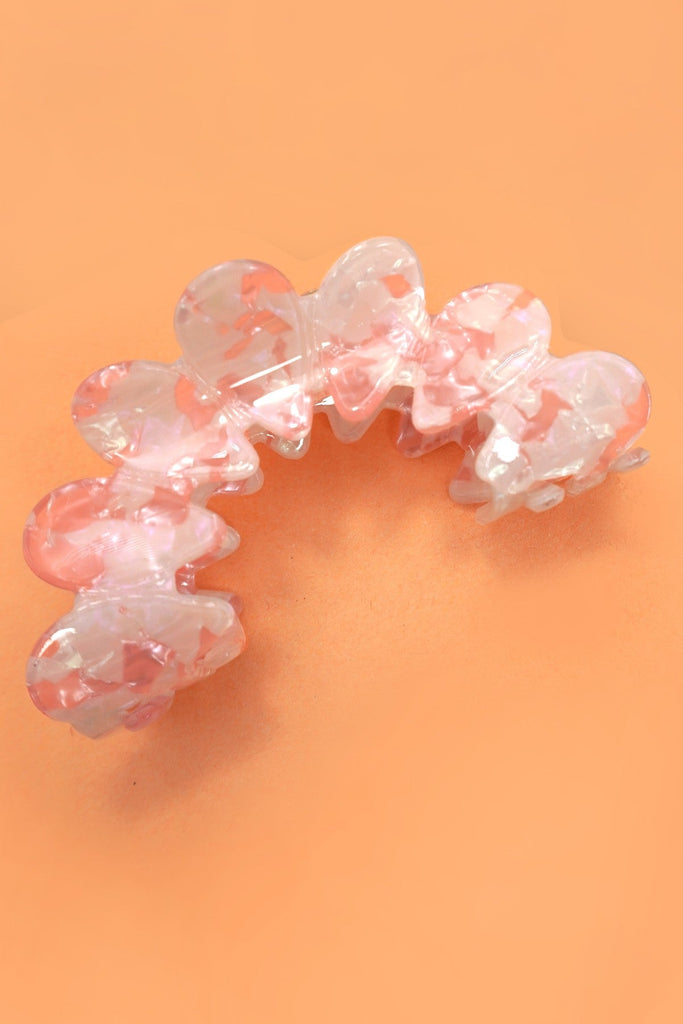 HALF MOON FLOWER TOILE PATTERN HAIR CLAW CLIPS | 40H919