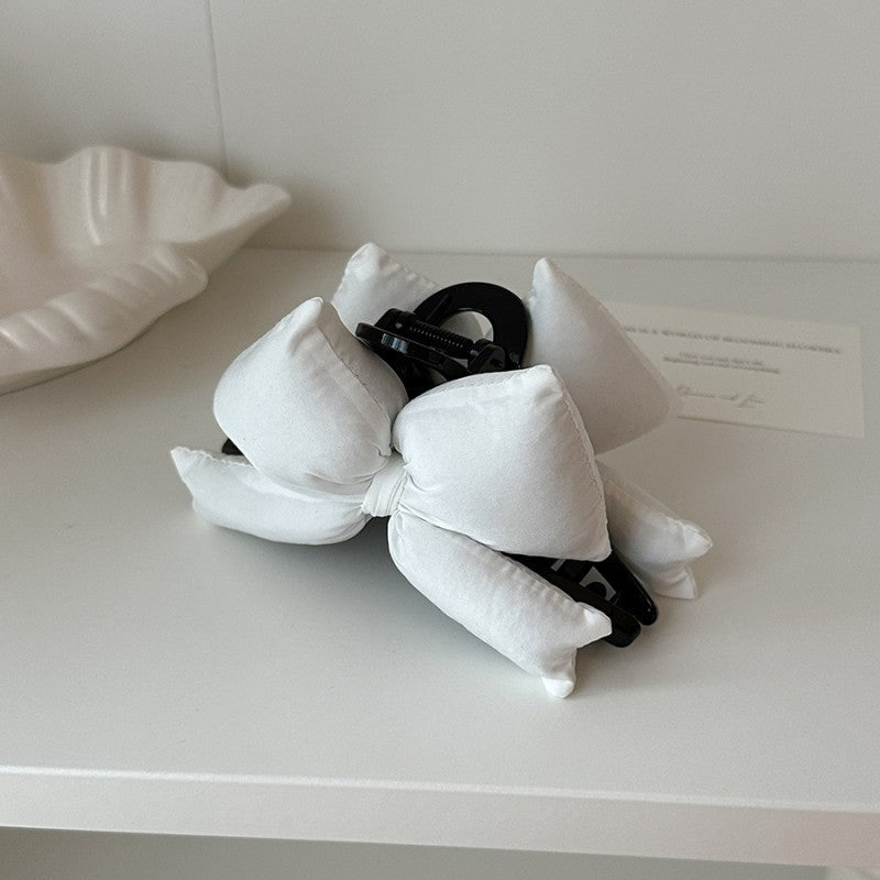 LARGE TRENDING PUFFY BOW RIBBON HAIR CLAW CLIPS | 40H927