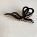 PREMIUM PVC TOILE PATTERN BOW HAIR CLAW CLIPS | 40H928