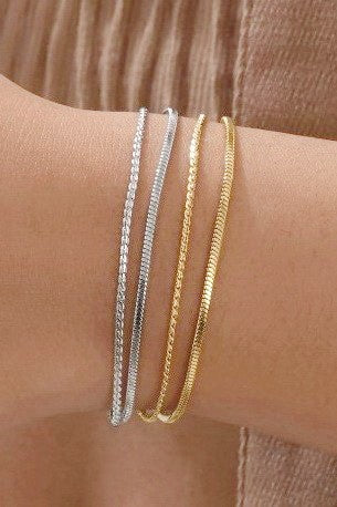 18K STAINLESS STEEL TARNISH FREE LAYERED BRACELET |  40B5145