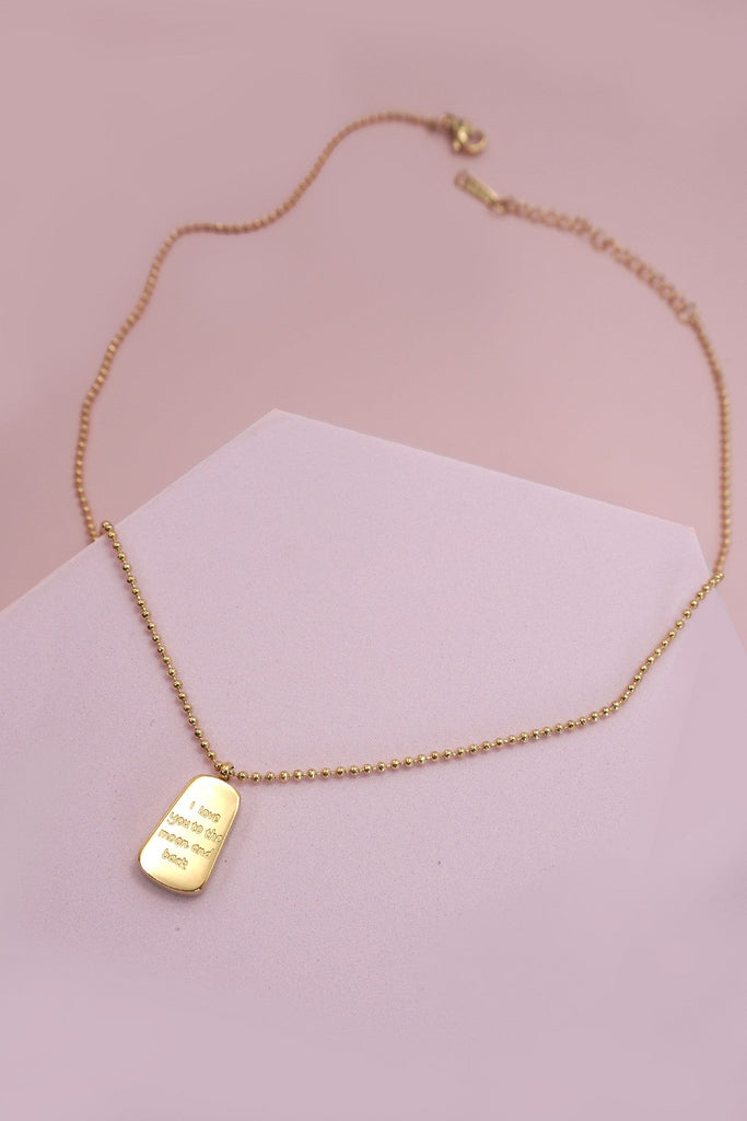 18K STAINLESS STEEL TARNISH FREE CHARM NECKLACE | 40NK9445