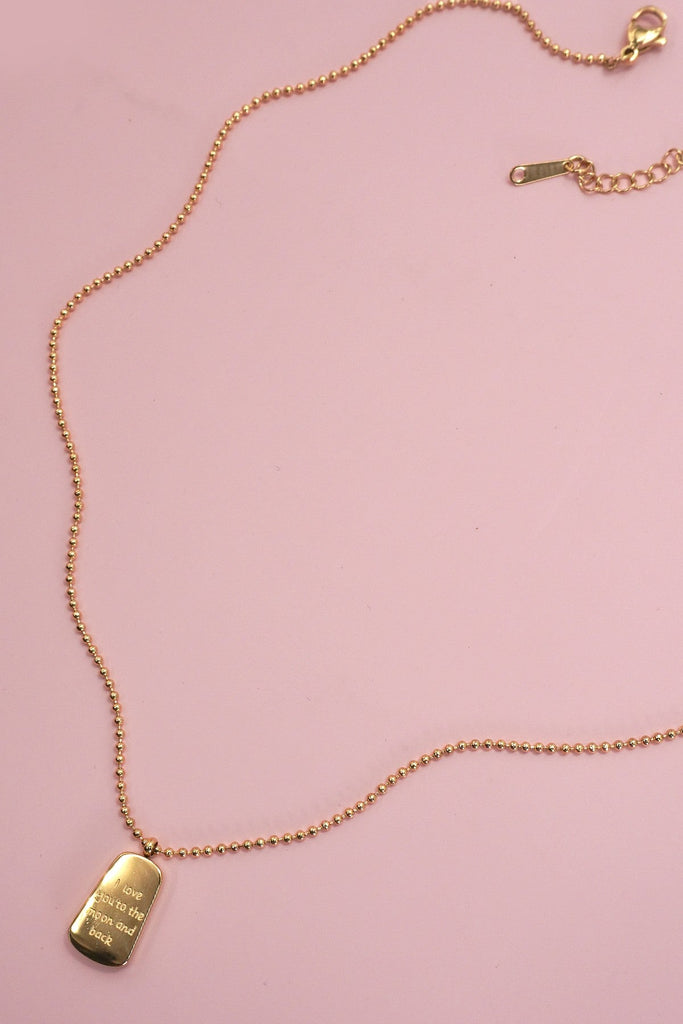 18K STAINLESS STEEL TARNISH FREE CHARM NECKLACE | 40NK9445