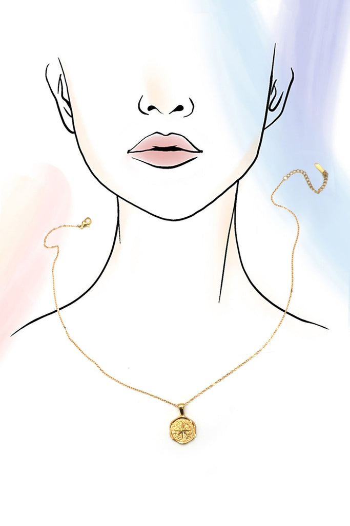 18K STAINLESS STEEL TARNISH FREE STAR NECKLACE | 40NK9448