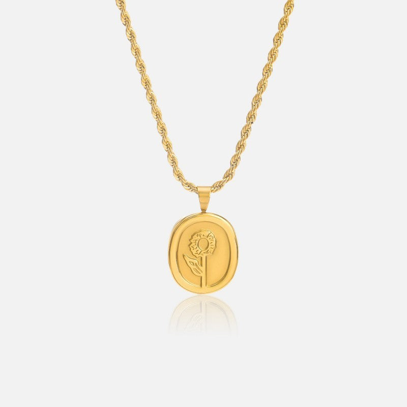 18K STAINLESS STEEL TARNISH FREE ROSE NECKLACE | 40NK9447