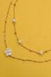 18K STAINLESS STEEL TARNISH FREE LAYERED NECKLACE | 40NK9450