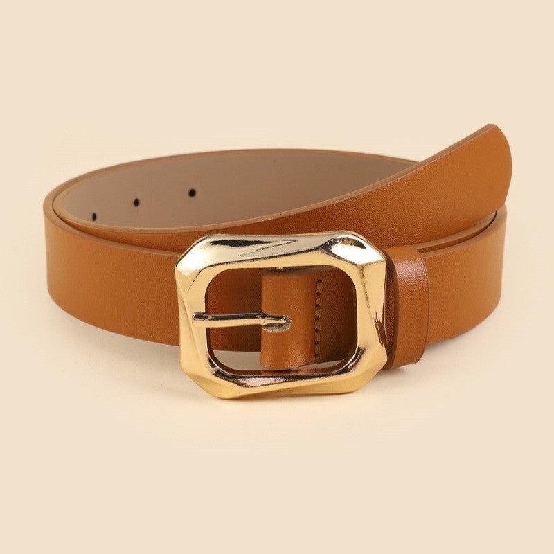 TEXTURED ANGLED RECTANGLE SHAPED BUCKLE | 40BT651