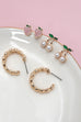 CHERRY STRAWBERRY STUD HOOP SET EARRINGS | 80E6661