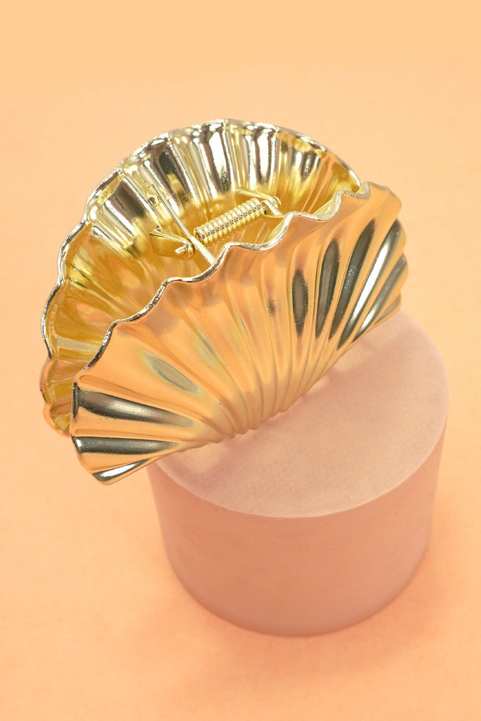SEASHELL GOLD SILVER ALLOY HAIR CLAW HAIR CLIP | 40H934