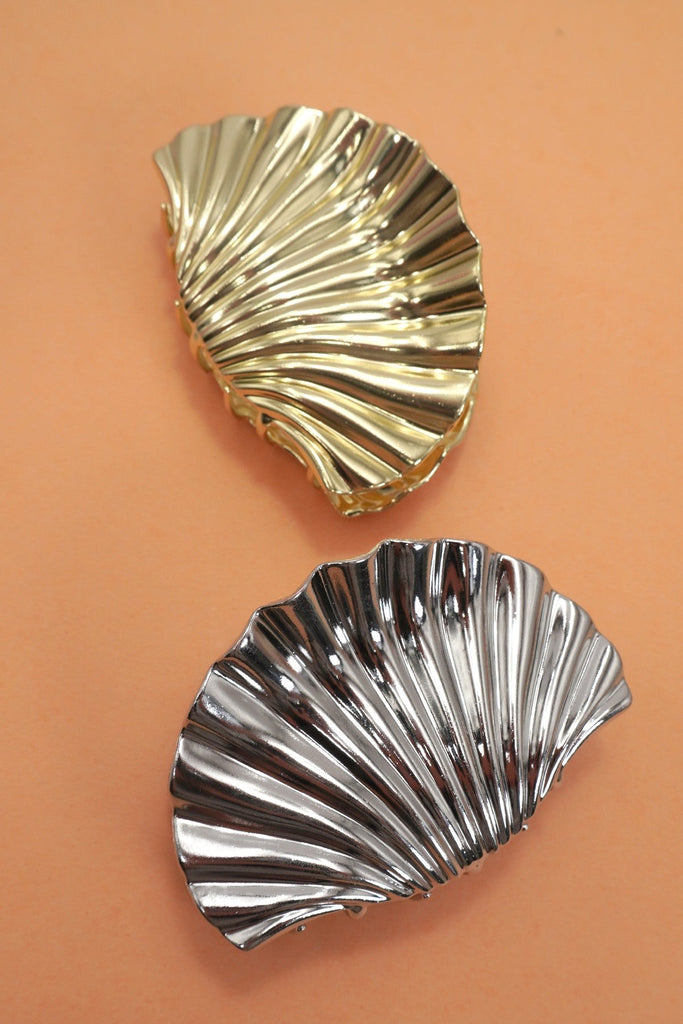 SEASHELL GOLD SILVER ALLOY HAIR CLAW HAIR CLIP | 40H934