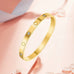 18K NON-TARNISH WATERPROOF STAINLESS STEEL BANGLE | 40B5154