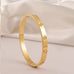 18K NON-TARNISH WATERPROOF STAINLESS STEEL BANGLE | 40B5155
