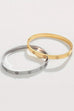 18K NON-TARNISH WATERPROOF STAINLESS STEEL BANGLE | 40B5155