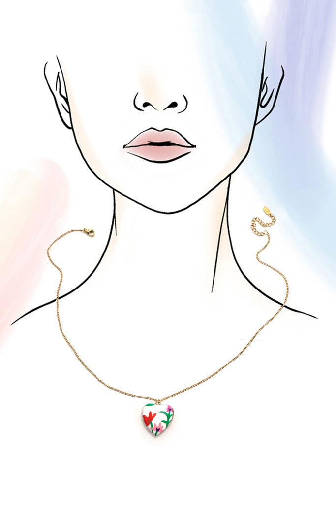 18K STAINLESS STEEL TARNISH FREE LOCKET NECKLACE | 40NK9469