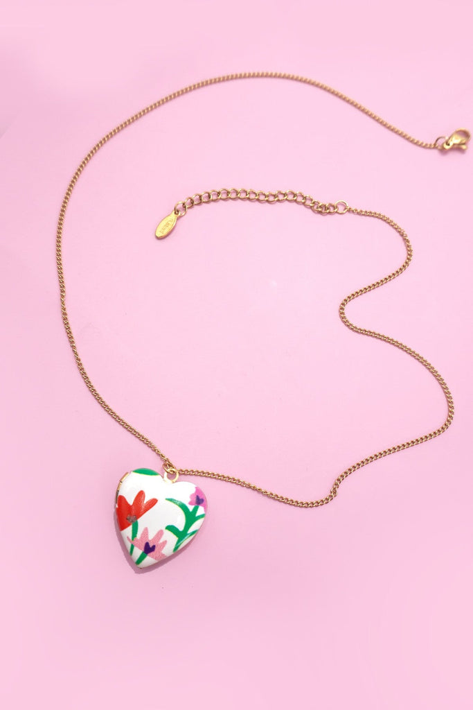 18K STAINLESS STEEL TARNISH FREE LOCKET NECKLACE | 40NK9469