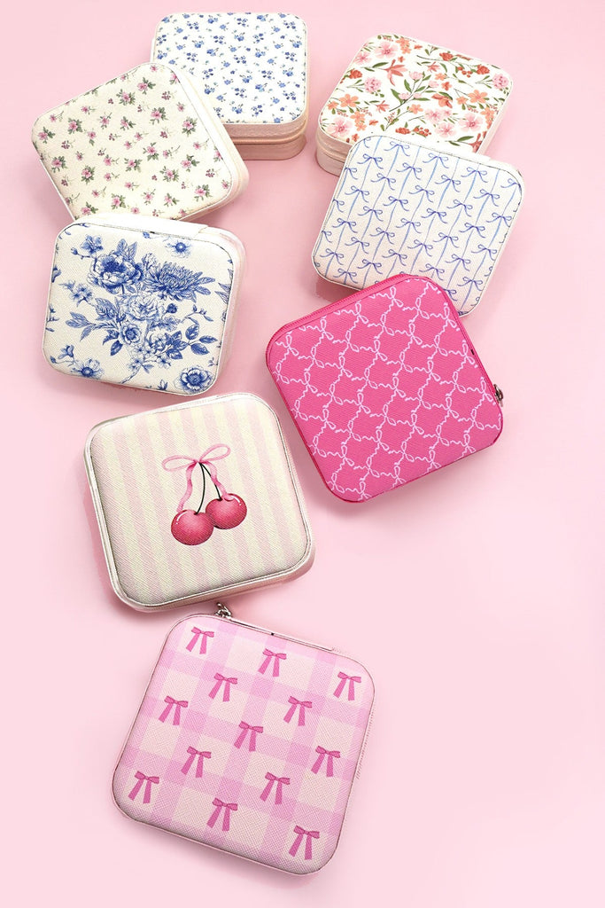 DESIGNED JEWELRY ORGANIZER TRAVEL BOX CASE | 40P566-CHRISTMA