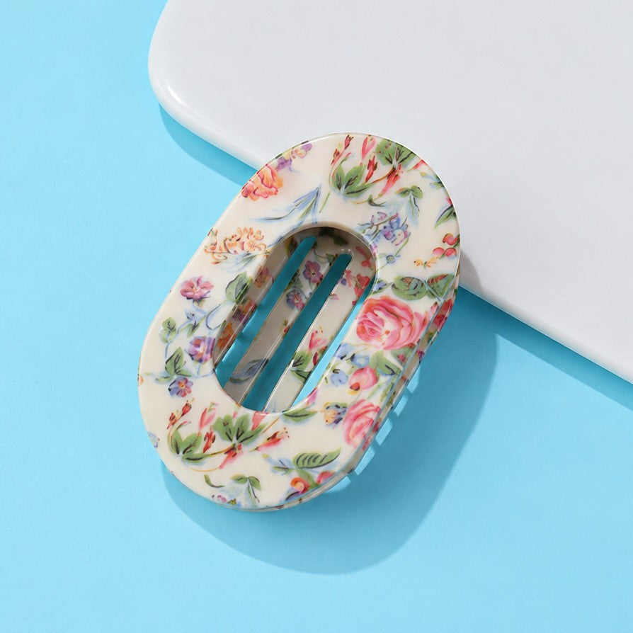Vintage Floral & Leopard Hair Clip | 40H1119