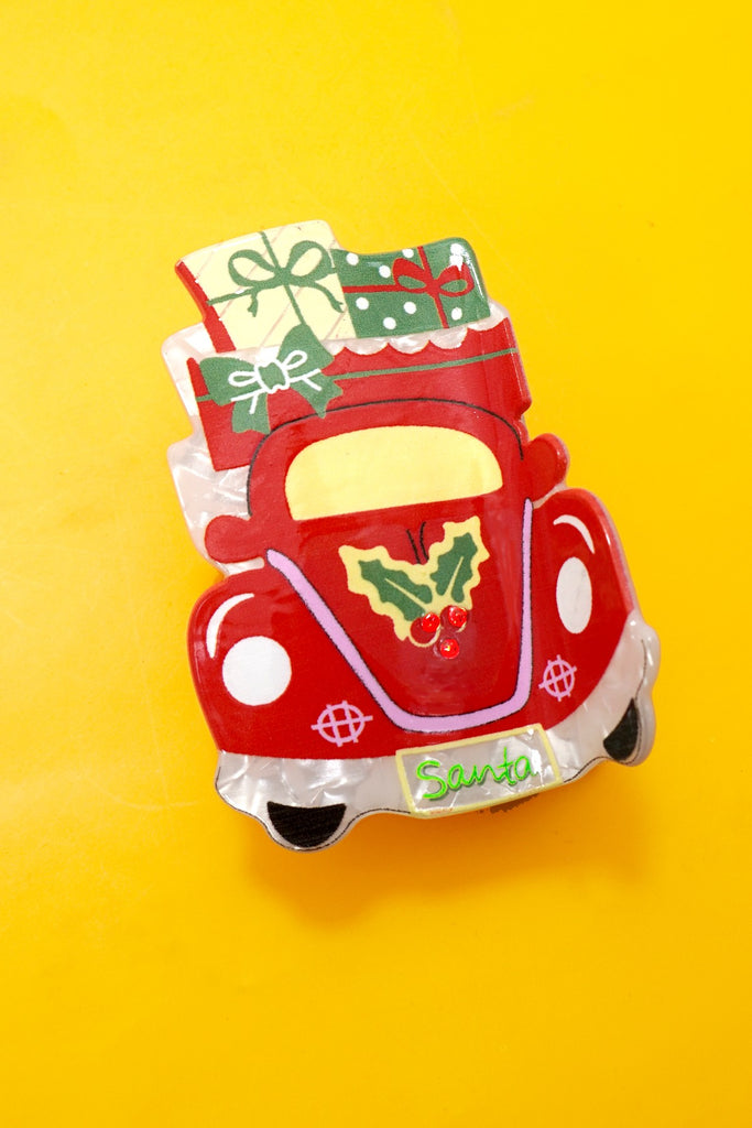 CHRISTMAS TREE SANTA SNOWMAN HAIR CLAW CLIPS | 40H939