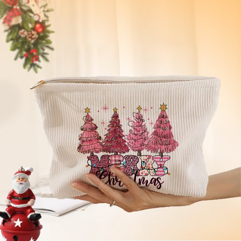 TRAVEL CHRISTMAS COSMETIC MAKEUP POUCH BAG | 40P568