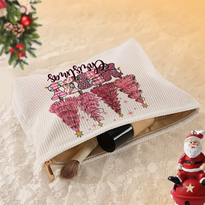 TRAVEL CHRISTMAS COSMETIC MAKEUP POUCH BAG | 40P568