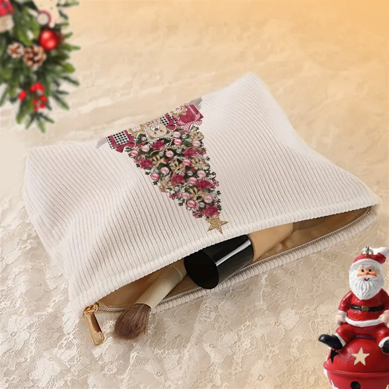 TRAVEL CHRISTMAS COSMETIC MAKEUP POUCH BAG | 40P568