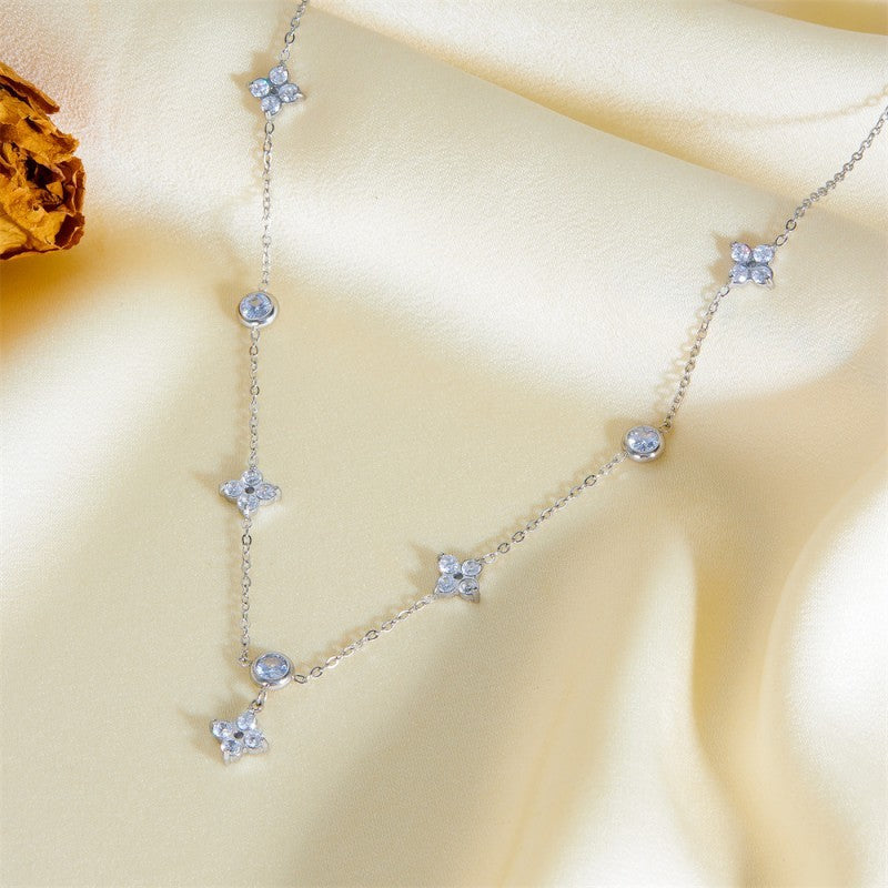 18K STAINLESS STEEL TARNISH FREE CROSS NECKLACE | 40NK9496