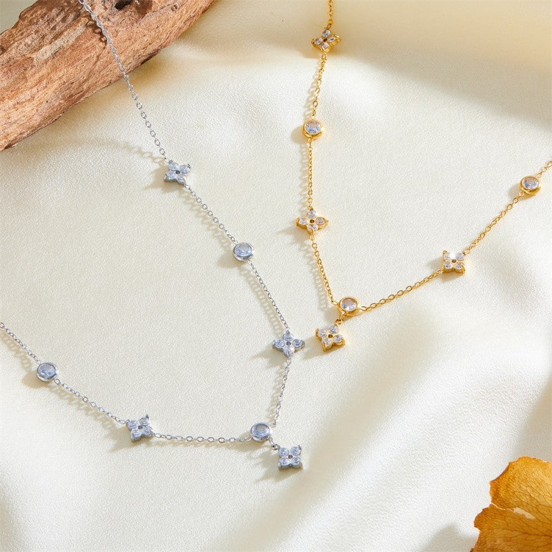 18K STAINLESS STEEL TARNISH FREE CROSS NECKLACE | 40NK9496