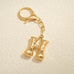 Bubble Letter Monogram Bag Charm Key Chain | 40KC161