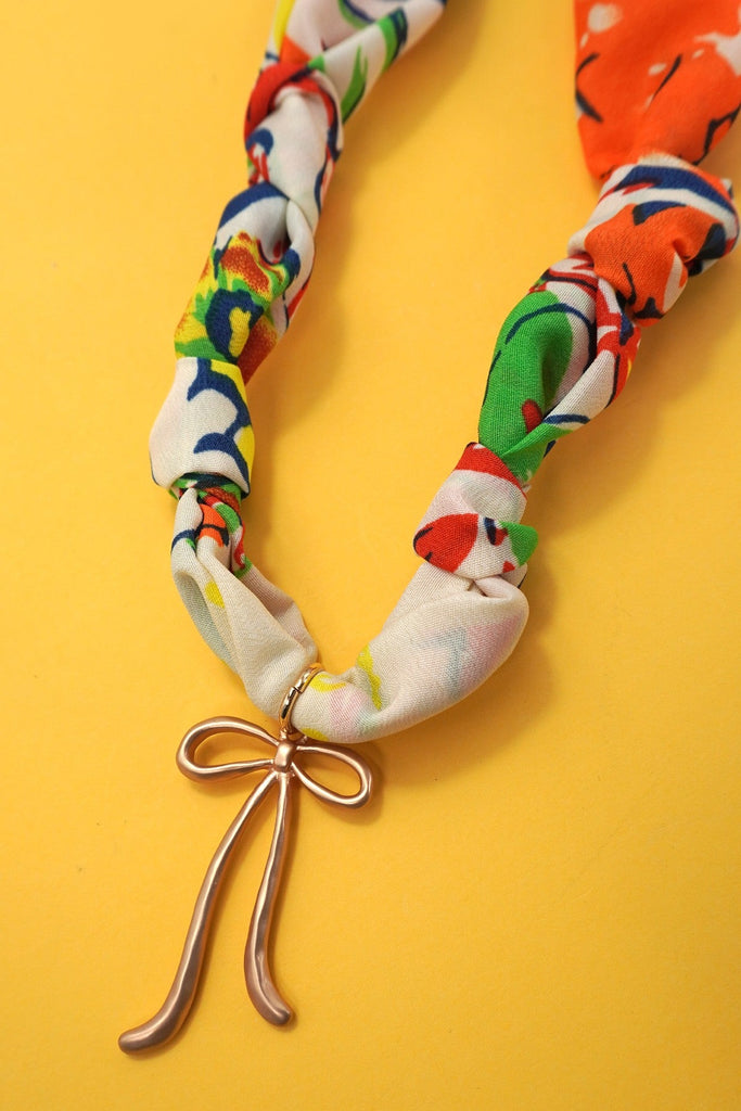 HANDMADE SCARF NECKLACE - BOW | 80N91792