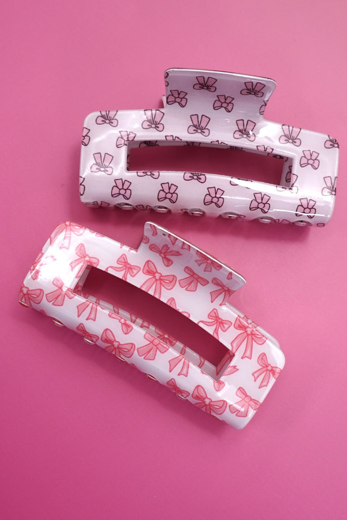 JUMBO FUN BOW DESIGN HAIR CLAW CLIPS | 40H950
