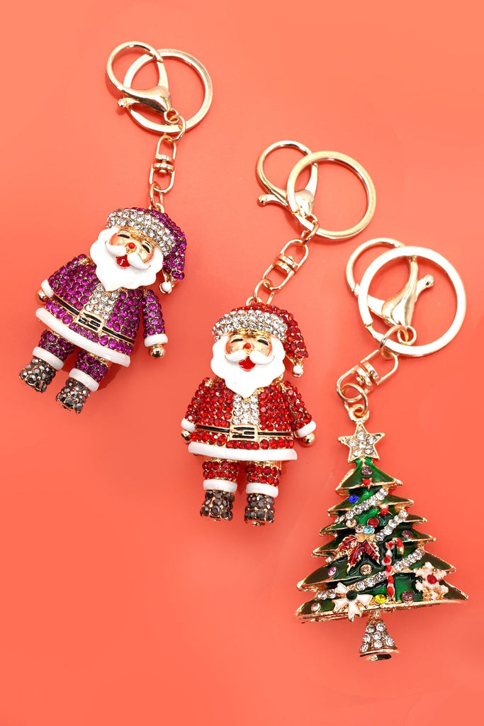 CHRISTMAS SANTA TREE KEYCHAIN BAG CHARM | 40KC162
