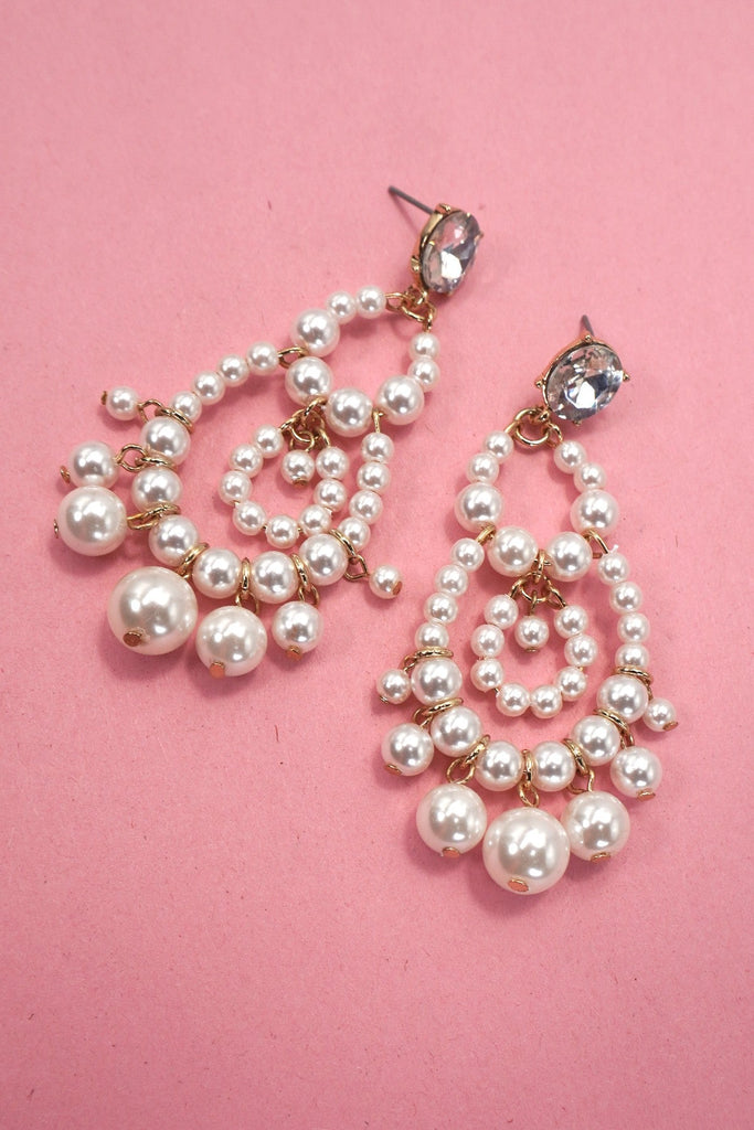 PEARL CHANDELIER DROP EARRINGS | 80E6790