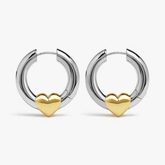 18K Stainless Steel Tarnish Free Waterproof Hoop | 40E372