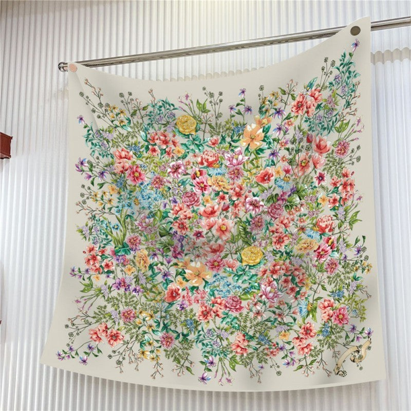 LARGE FLORAL PRINT BANDANA SCARF | 40SC658