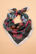 LARGE FLORAL PRINT BANDANA SCARF | 40SC651