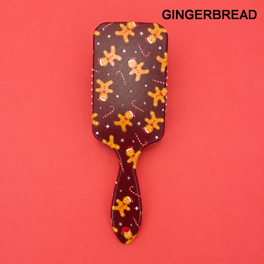 CHRISTMAS HOLIDAY DETANGLE PADDLE HAIR BRUSH COMB | 40HC106