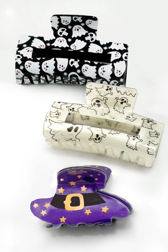 HALLOWEEN GHOST HAIR CLAW CLIPS | 40H9581