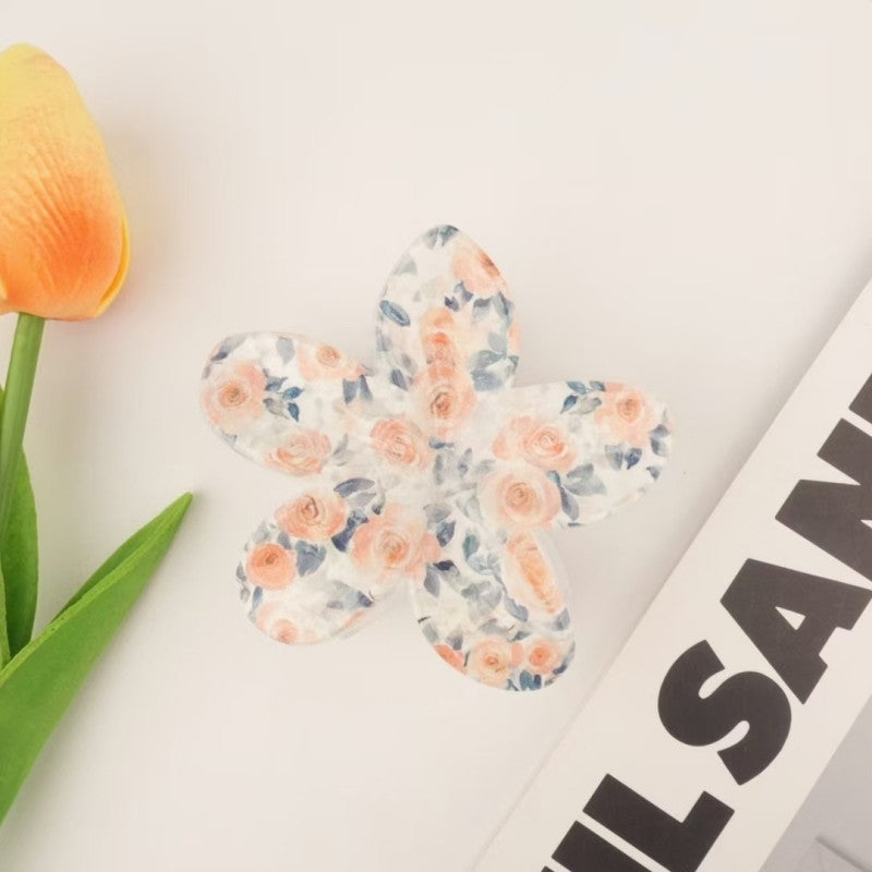 FLOWER FLORAL HAIR CLAW CLIPS | 40H960