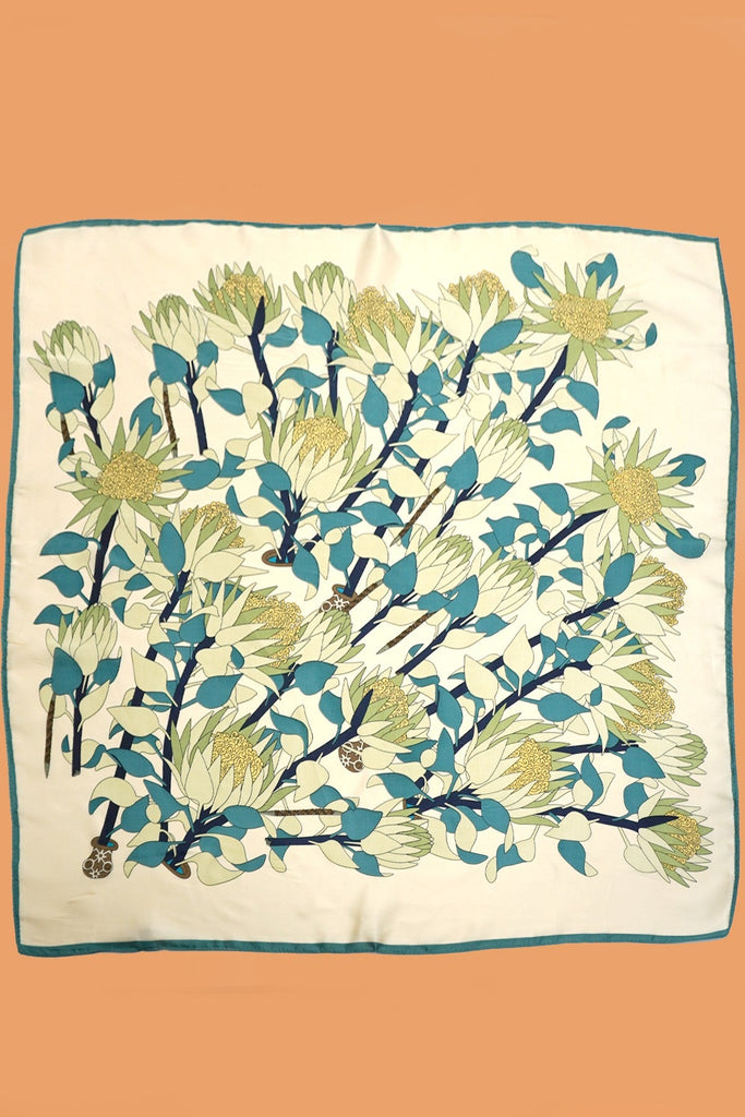 LARGE FLORAL PRINT BANDANA SCARF | 40SC660