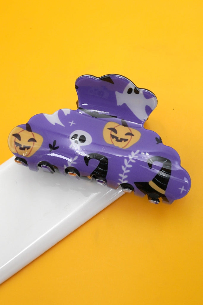 HALLOWEEN PUMPKIN GHOST HAIR CLAW CLIPS | 40H962
