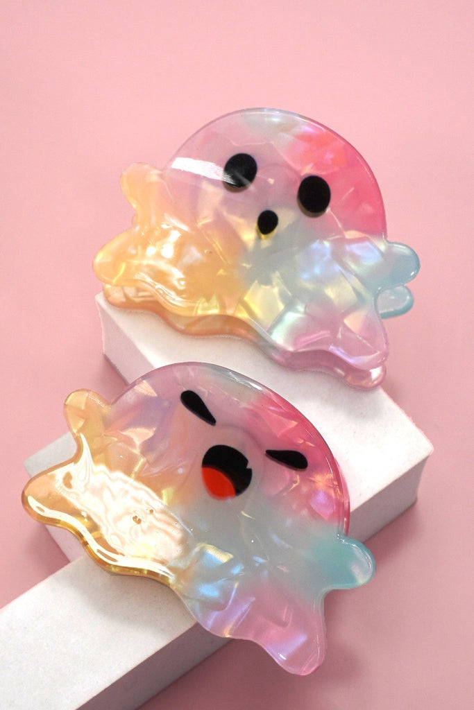 LARGE HALLOWEEN GHOST HAIR CLAW CLIPS | 40H961