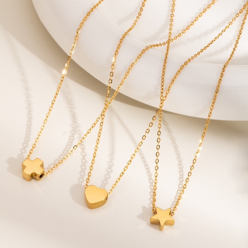 18K STAINLESS STEEL TARNISH FREE HEART NECKLACE | 40NK9521