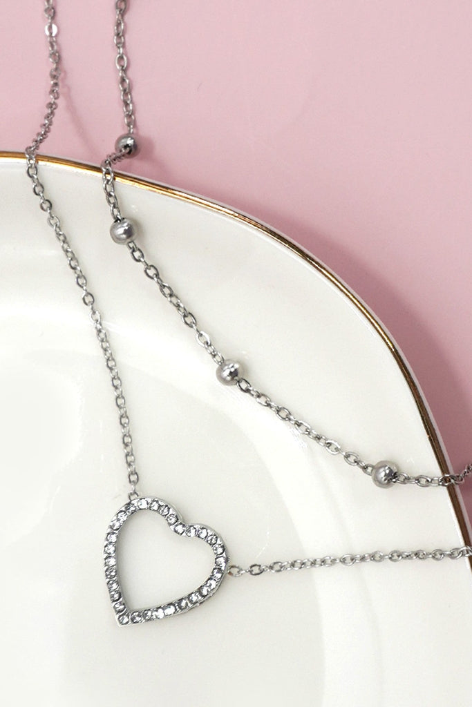STAINLESS STEEL WATERPROOF TARNISH FREE NECKLACE | 40NK9523