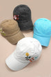 EMBROIDERY FLORAL BASEBALL CAP HAT | 40HW737
