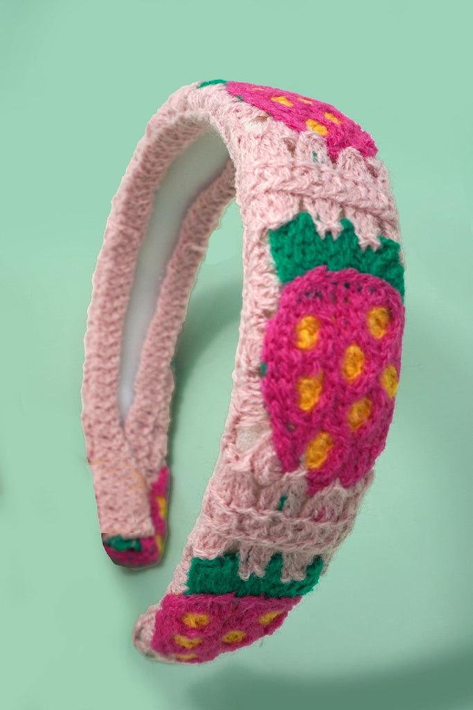 FLORAL CROCHET SOFT WOVEN KNIT HEADBAND HAIR BAND | 40HB182