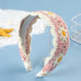 FLORAL CROCHET SOFT WOVEN KNIT HEADBAND HAIR BAND | 40HB181