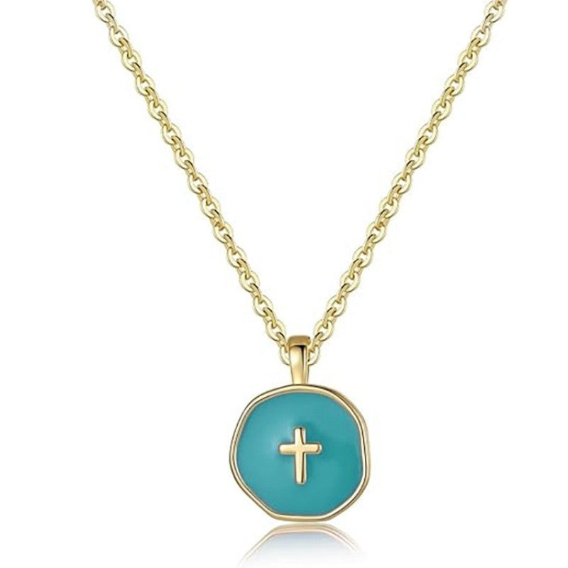 18K STAINLESS STEEL TARNISH FREE CROSS NECKLACE | 40NK9527