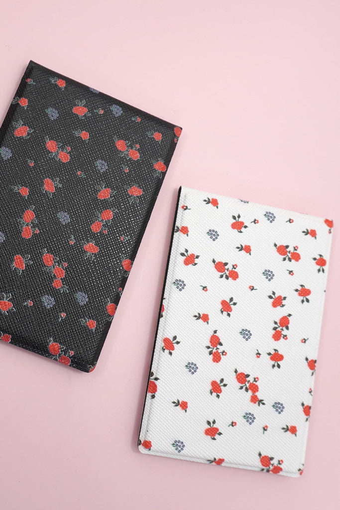 TRAVEL POCKET COMPACT HANDHELD FLOWER MIRROR | 40M102