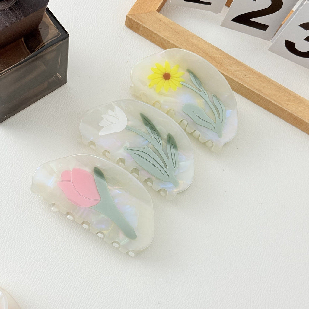 JUMBO FLOWER HAIR CLAW CLIPS | 40H970