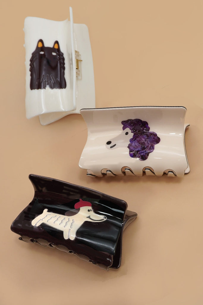 JUMBO DOG HAIR CLAW CLIPS | 40H971