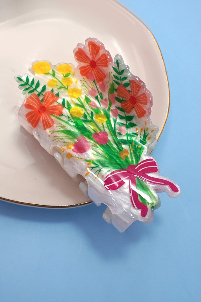 JUMBO FLOWER HAIR CLAW CLIPS | 40H972